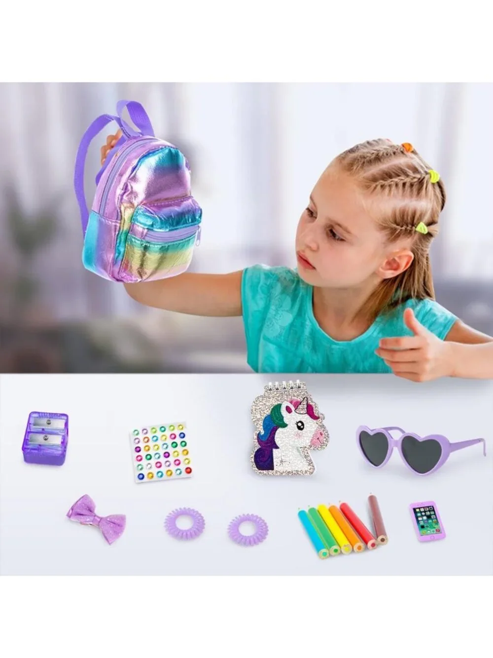 17-Piece 18-Inch Doll Clothes & Accessories Set for Girls - Fun School Supplies!